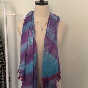 Tie Dye Scarf/Cover Up